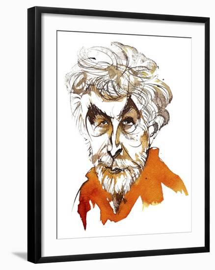 Sir Harrison Birtwistle, English composer; ink portrait-Neale Osborne-Framed Giclee Print