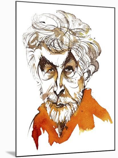 Sir Harrison Birtwistle, English composer; ink portrait-Neale Osborne-Mounted Giclee Print