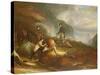 Sir Harry Goodrich Deer-Stalking-John Everett Millais-Stretched Canvas