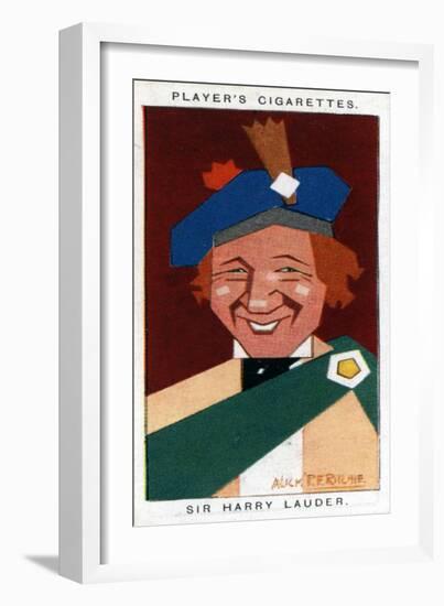 Sir Harry Lauder, Scottish Comedian, 1926-Alick PF Ritchie-Framed Giclee Print