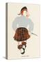 Sir Harry Lauder, Scottish Music-Hall Entertainer-Elizabeth Pyke-Stretched Canvas