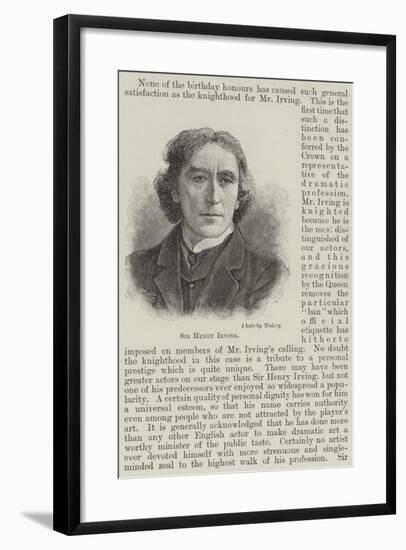 Sir Henry Irving-null-Framed Giclee Print