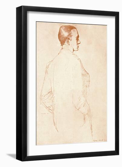 Sir Henry Maximilian Beerbohm, English Parodist and Caricaturist, 1911-William Rothenstein-Framed Giclee Print