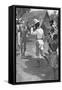 Sir Henry Morton Stanley Meets David Livingstone, Africa, 1871-null-Framed Stretched Canvas