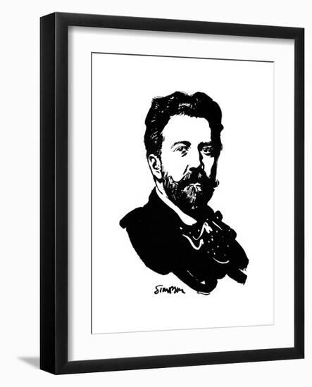 Sir Henry Wood, English Conductor, 1912-Joseph Simpson-Framed Giclee Print