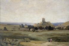 Corfe Castle, Dorset, 1905-Sir Herbert Hughes-Stanton-Framed Stretched Canvas