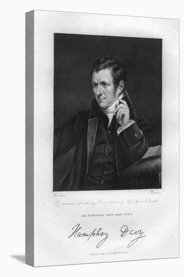 Sir Humphry Davy (1778-182), English Chemist and Physicist, 19th Century-Thompson-Stretched Canvas