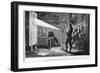 Sir Isaac Newton Breaking up the Light Through a Prism-null-Framed Giclee Print