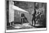 Sir Isaac Newton Breaking up the Light Through a Prism-null-Mounted Giclee Print