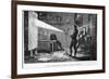 Sir Isaac Newton Breaking up the Light Through a Prism-null-Framed Giclee Print