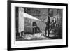 Sir Isaac Newton Breaking up the Light Through a Prism-null-Framed Giclee Print