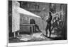 Sir Isaac Newton Breaking up the Light Through a Prism-null-Mounted Giclee Print