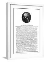 Sir Isaac Newton, English Mathematician, Astronomer and Physicist-A Smith-Framed Giclee Print