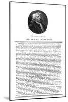 Sir Isaac Newton, English Mathematician, Astronomer and Physicist-A Smith-Mounted Giclee Print