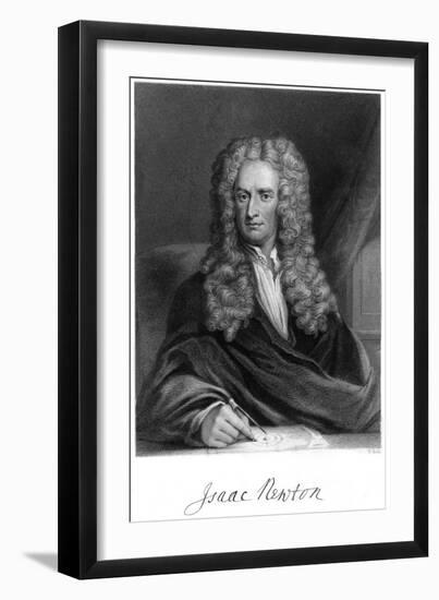 Sir Isaac Newton, English Mathematician, Astronomer and Physicist-W Holl-Framed Giclee Print