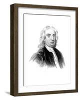 Sir Isaac Newton, English Physicist, Mathematician and Astronomer-null-Framed Giclee Print