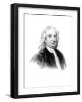 Sir Isaac Newton, English Physicist, Mathematician and Astronomer-null-Framed Giclee Print