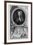 Sir Isaac Newton, English Scientist and Mathematician, C1700-Jacobus Houbraken-Framed Giclee Print