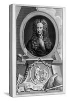 Sir Isaac Newton, English Scientist and Mathematician, C1700-Jacobus Houbraken-Stretched Canvas