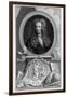 Sir Isaac Newton, English Scientist and Mathematician, C1700-Jacobus Houbraken-Framed Giclee Print