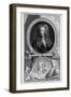 Sir Isaac Newton, English Scientist and Mathematician, C1700-Jacobus Houbraken-Framed Giclee Print