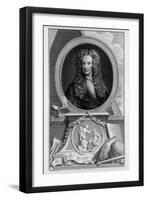 Sir Isaac Newton, English Scientist and Mathematician, C1700-Jacobus Houbraken-Framed Giclee Print