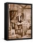 Sir Isaac Newton in His Little Room (Litho)-Dudley C. Tennant-Framed Stretched Canvas