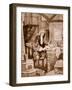 Sir Isaac Newton in His Little Room (Litho)-Dudley C. Tennant-Framed Giclee Print