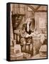 Sir Isaac Newton in His Little Room (Litho)-Dudley C. Tennant-Framed Stretched Canvas