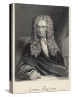 Sir Isaac Newton Mathematician Physicist Occultist-William Holl the Younger-Stretched Canvas