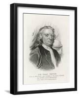 Sir Isaac Newton Mathematician Physicist Occultist-null-Framed Art Print