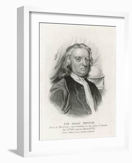 Sir Isaac Newton Mathematician Physicist Occultist-null-Framed Art Print