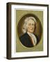 Sir Isaac Newton Mathematician Physicist Occultist-Henry Bone-Framed Art Print