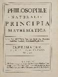 Philosophiae Naturalis Principia Mathematica-Sir Isaac Newton-Framed Giclee Print