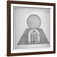 Sir Isaac Newton's House and Observatory, 35 St Martin's Street, Westminster, London, 1826-George Scharf-Framed Giclee Print