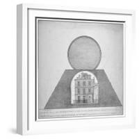 Sir Isaac Newton's House and Observatory, 35 St Martin's Street, Westminster, London, 1826-George Scharf-Framed Giclee Print