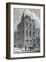 Sir Isaac Newton's House on the Corner of Orange and St Martin's Streets, London, C1880-null-Framed Giclee Print