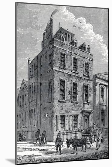 Sir Isaac Newton's House on the Corner of Orange and St Martin's Streets, London, C1880-null-Mounted Giclee Print