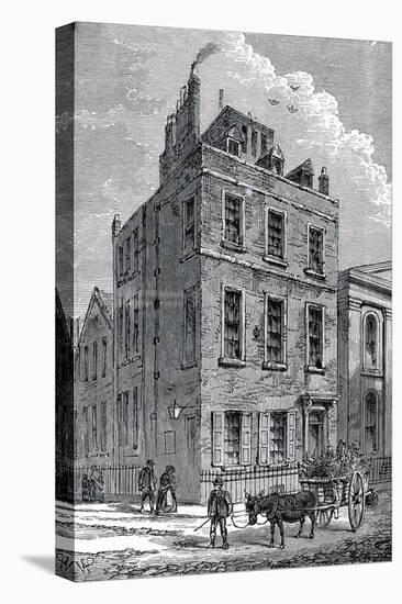 Sir Isaac Newton's House on the Corner of Orange and St Martin's Streets, London, C1880-null-Stretched Canvas