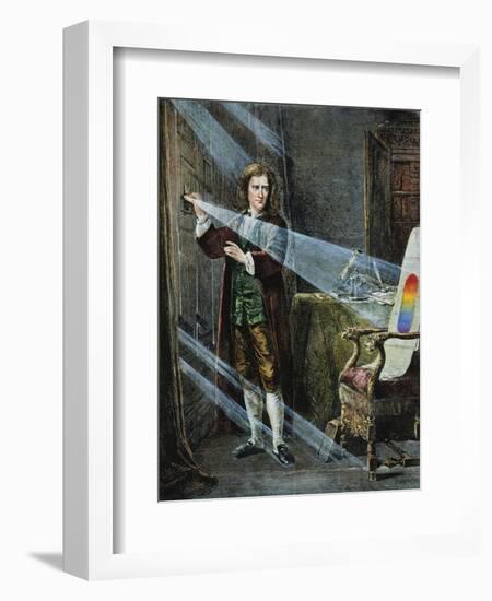 Sir Isaac Newton-null-Framed Premium Giclee Print