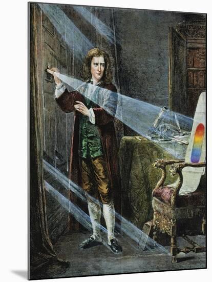 Sir Isaac Newton-null-Mounted Giclee Print