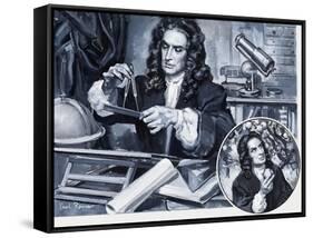 Sir Isaac Newton-Paul Rainer-Framed Stretched Canvas