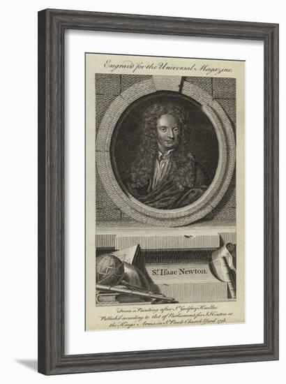 Sir Isaac Newton-Godfrey Kneller-Framed Giclee Print