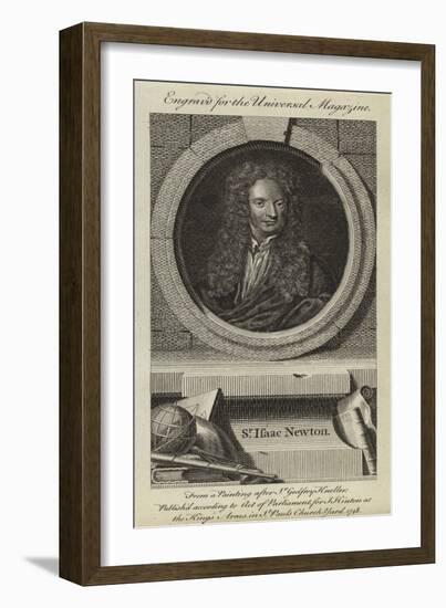 Sir Isaac Newton-Godfrey Kneller-Framed Giclee Print