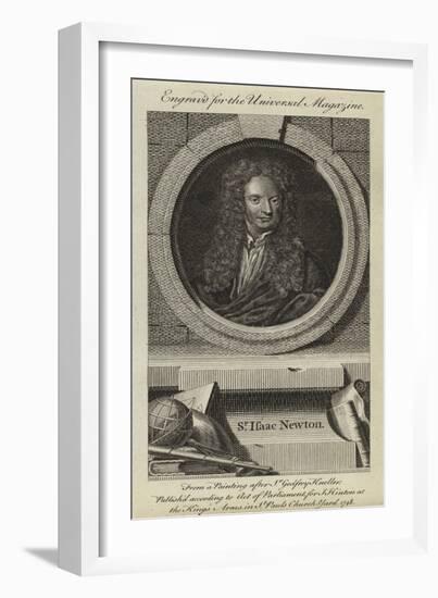 Sir Isaac Newton-Godfrey Kneller-Framed Giclee Print