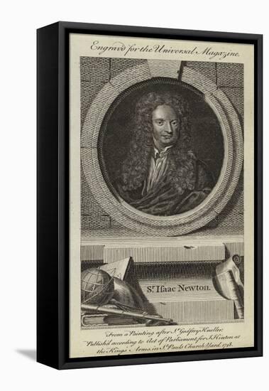 Sir Isaac Newton-Godfrey Kneller-Framed Stretched Canvas