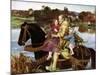 Sir Isumbras at the Ford, C19th Century-John Everett Millais-Mounted Giclee Print
