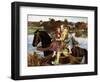 Sir Isumbras at the Ford, C19th Century-John Everett Millais-Framed Giclee Print