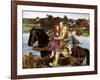 Sir Isumbras at the Ford, C19th Century-John Everett Millais-Framed Giclee Print