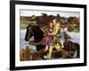 Sir Isumbras at the Ford, C19th Century-John Everett Millais-Framed Giclee Print